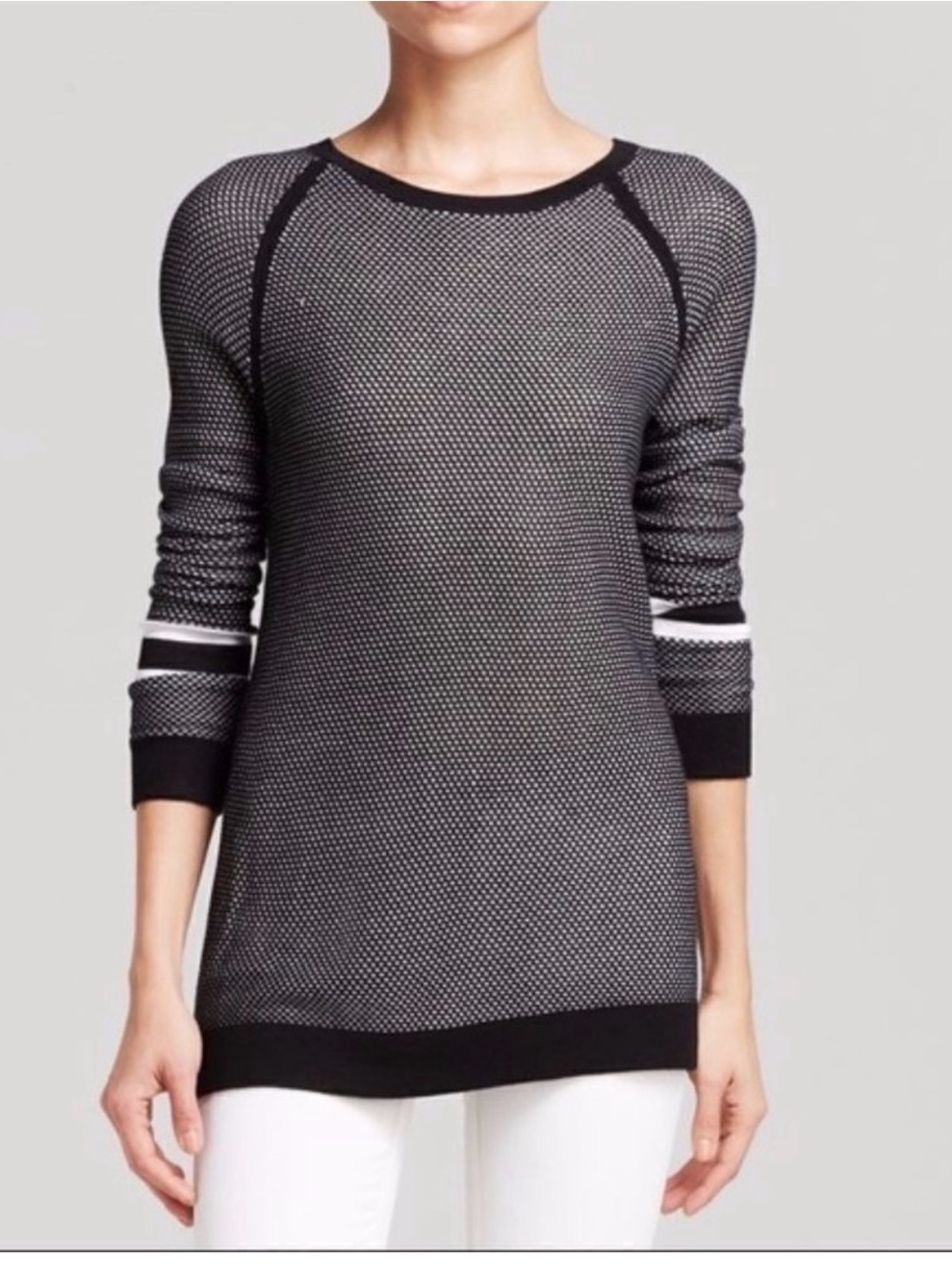 rag & bone Black and White Knit Sweater